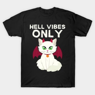 Creepy Cute Hell Cat Halloween T-Shirt